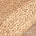 Oval shape water hyacinth straw floor mat rug